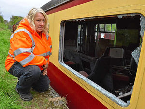 Supporting image for story: Telford Steam Railway launches fundraising appeal to replace train windows smashed by yobs