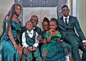 Dr Pep Uke and her family. PIC: Sandwell and West Midland NHS Trust