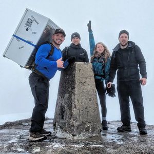 Michael climbed 15 mountains in less than a year to train for the challenge