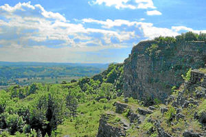 The spectacular views from the beauty spot at Llanymynech Rocks. Photo: Curly Rogers
