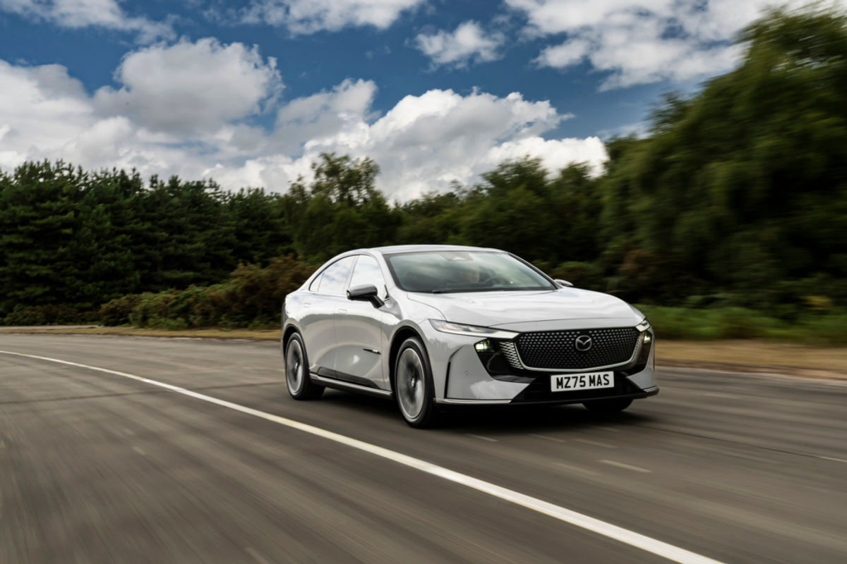 Mazdas new electric flagship shines