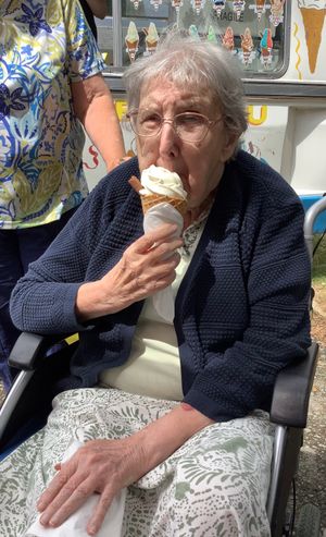 Cooling off with an ice cream!