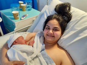 Supporting image for story: Couple get 'best surprise' on New Year's Day with first baby born at Walsall Manor Hospital in 2024