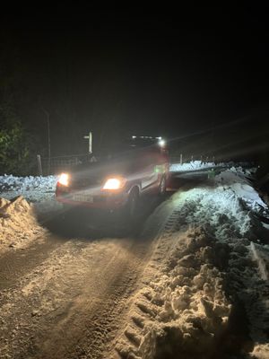 Firefighters were called in to deliver water to South Shropshire residents. Picture: Ludlow Fire Station