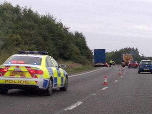 Supporting image for story: Delays as broken down lorry blocks A5 in Shropshire