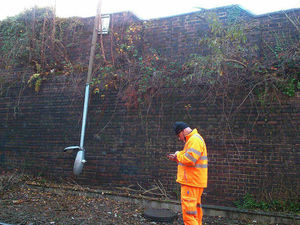Supporting image for story: Stourbridge Shuttle rail service suspended after lamp post knocked over track in nearby crash