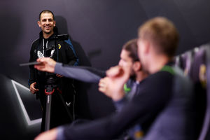 Ruben Neves and Dave Edwards sit down to watch Royal Caribbean Iconic Moments at The Sir Jack Hayward Training Ground on May 24, 2023, in Wolverhampton. (Pic by Jack Thomas - WWFC/Wolves)