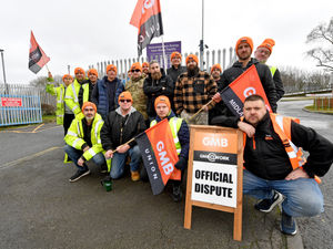 Supporting image for story: Striking workers take to picket lines outside Wolverhampton waste plant