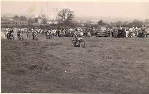 Gordon with a clear lead over the field in one of his many races