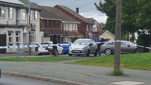 Armed police are at the scene in Moathouse Lane, Wolverhampton.