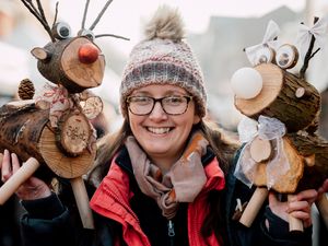 Supporting image for story: In pictures: Thousands pack Market Drayton for Christmas fair and lights