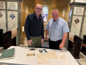 Supporting image for story: Man reunited with father’s wartime documents found hidden in desk drawer