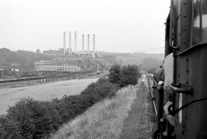 Approaching the original 1930s Ironbridge Power Station.