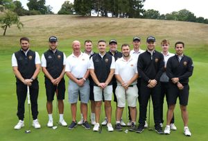 The Shropshire & Herefordshire team with president Nigel Chesters