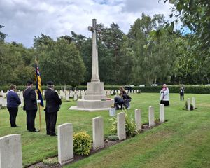 The wreath-laying ceremony was another event the mark peace and reconciliation between Staffordshire and Bremen. 