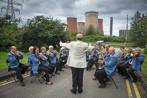 Supporting image for story: We're not Brassed Off: Rugeley brass band plays on