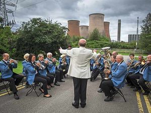 Supporting image for story: We're not Brassed Off: Rugeley brass band plays on