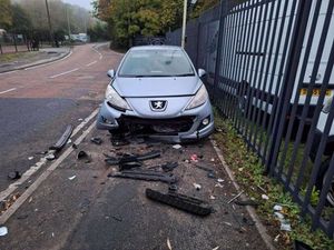 Natalie Skelding's car which was written off after the accident last month