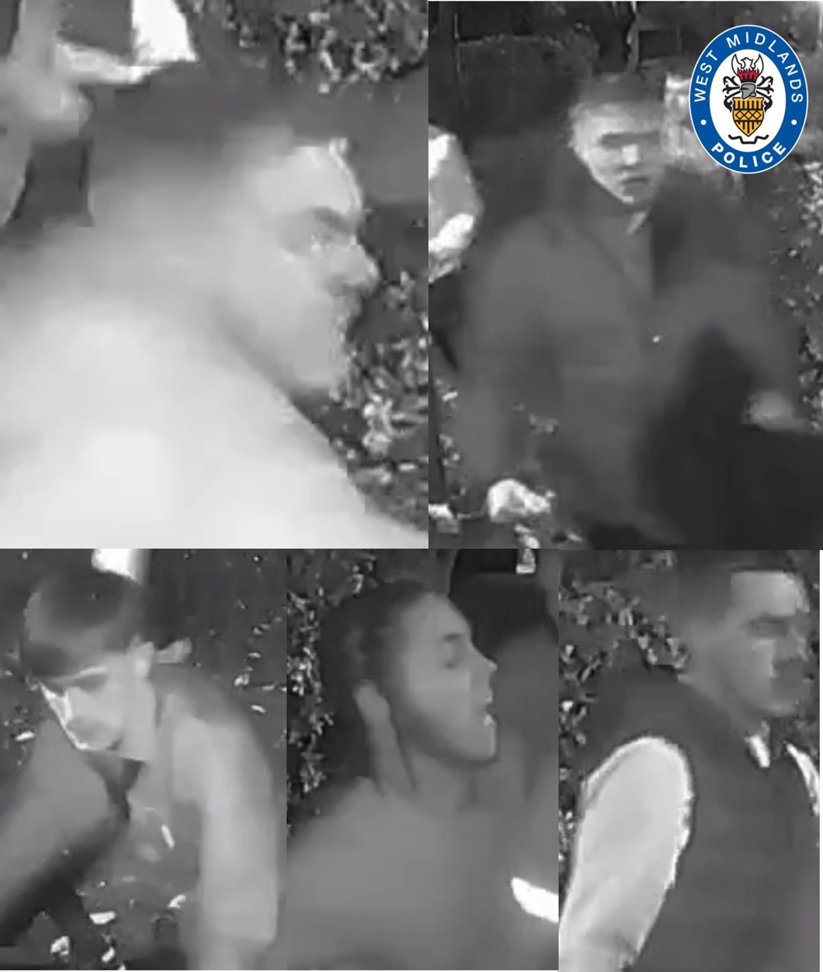 Appeal to trace five men after man and woman injured in Birmingham assault