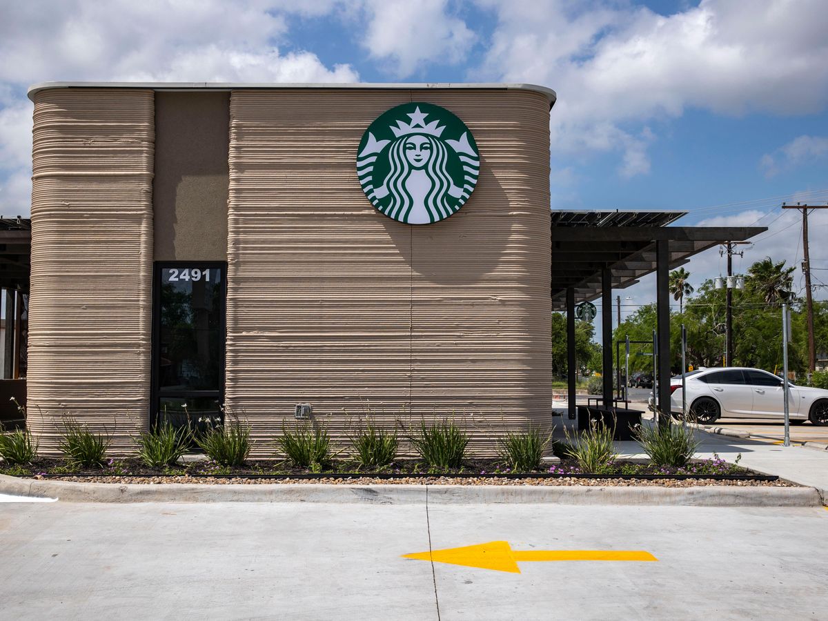 Starbucks’ new Texas drive-thru is coffee giant’s first 3D-printed store in US