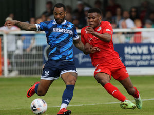 Supporting image for story: Kidderminster's two goal hero Ashley Hemmings in dreamland after winning double