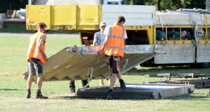 Work underway at the site