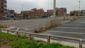 Almost empty - the northern end of the Flood Street car park, behind King Street - next to where the tram will terminate