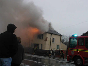 Supporting image for story: Bolt of lightning sets Stourbridge homes alight