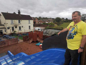 Supporting image for story: Pub landlord calls time on giant slide