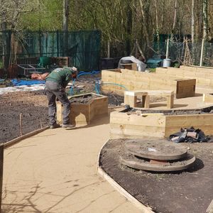 Work progressing at the sensory garden
