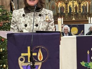 The Lord-Lieutenant of Shropshire, Mrs Anna Turner, welcomes Shropshire volunteers to the carol service in Shifnal and thanks them for all they do.