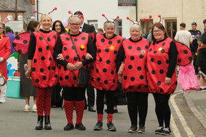 Committee members Kay Morris, Tracey Fowler, Sue Davies, Sue Jones and Jess Price were Ladybirds, representing Ladybird Books. Image by Andy Compton