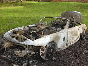 Supporting image for story: £40,000 car blitzed at park