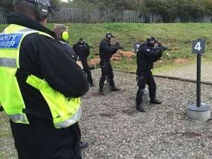 Supporting image for story: 'Bullet catcher' to be built at police firing range to relieve officers of sentry duty