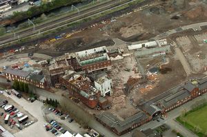 An aerial pic of the Springfield Brewery site, in May 2008