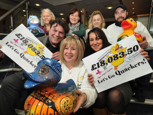 Supporting image for story: Giant duck charity drive ends with more than £36,000 raised