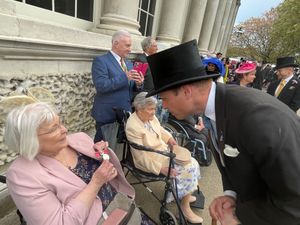 The Prince of Wales chats to Pauline Dee 