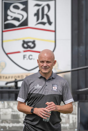 Stafford Rangers boss Neil Kitching. Pic: Jim Wall