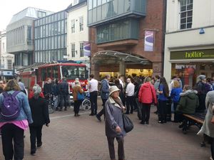 Supporting image for story: Pride Hill Shopping Centre in Shrewsbury evacuated after reports of fire