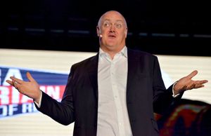 On stage in the Big Top in Telford Town Park