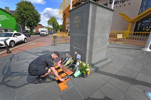 Tributes outside Molineux