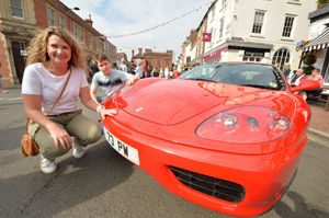 Teresa Lippitt, from Bridgnorth, and son Edward Lippett, 15