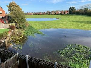 Residents living near a proposed housing development off Chester Road, Whitchurch, say flooding regularly occurs. Picture: Graham King