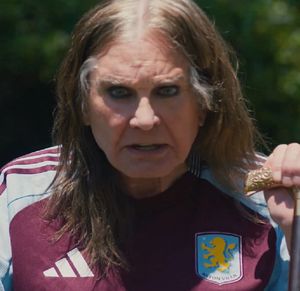 Ozzy Osbourne unveiled Villa's new kit for the 2024/25 season. Photo: AVFC Twitter