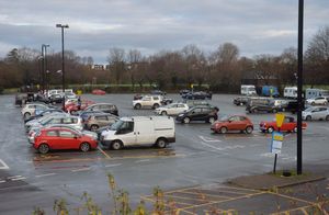 Frankwell Car Park was open and in use on Monday