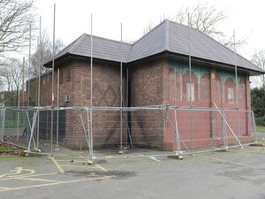 Supporting image for story: Arson-hit park maintenance building back in use this spring