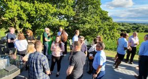 Guests enjoy the summer sunshine at Hencote