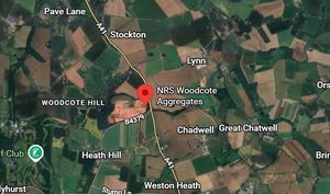 Location of Woodcote Quarry which straddles the Telford/Shropshire border. Picture: Google Maps