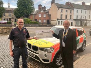 Supporting image for story: Shropshire town's first responders group handed cheque for over £2k