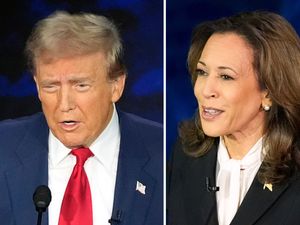 Supporting image for story: Presidential rivals share tense disputes over economy and abortion